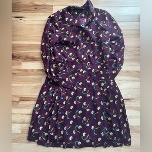 Banana Republic Burgundy Floral Top